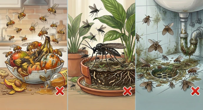 Infestation moucherons bar Serris