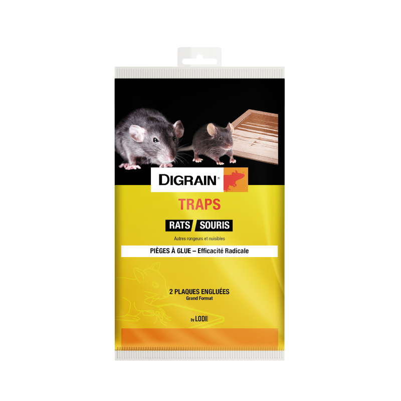 DIGRAIN Traps Pièges englués anti rats et souris