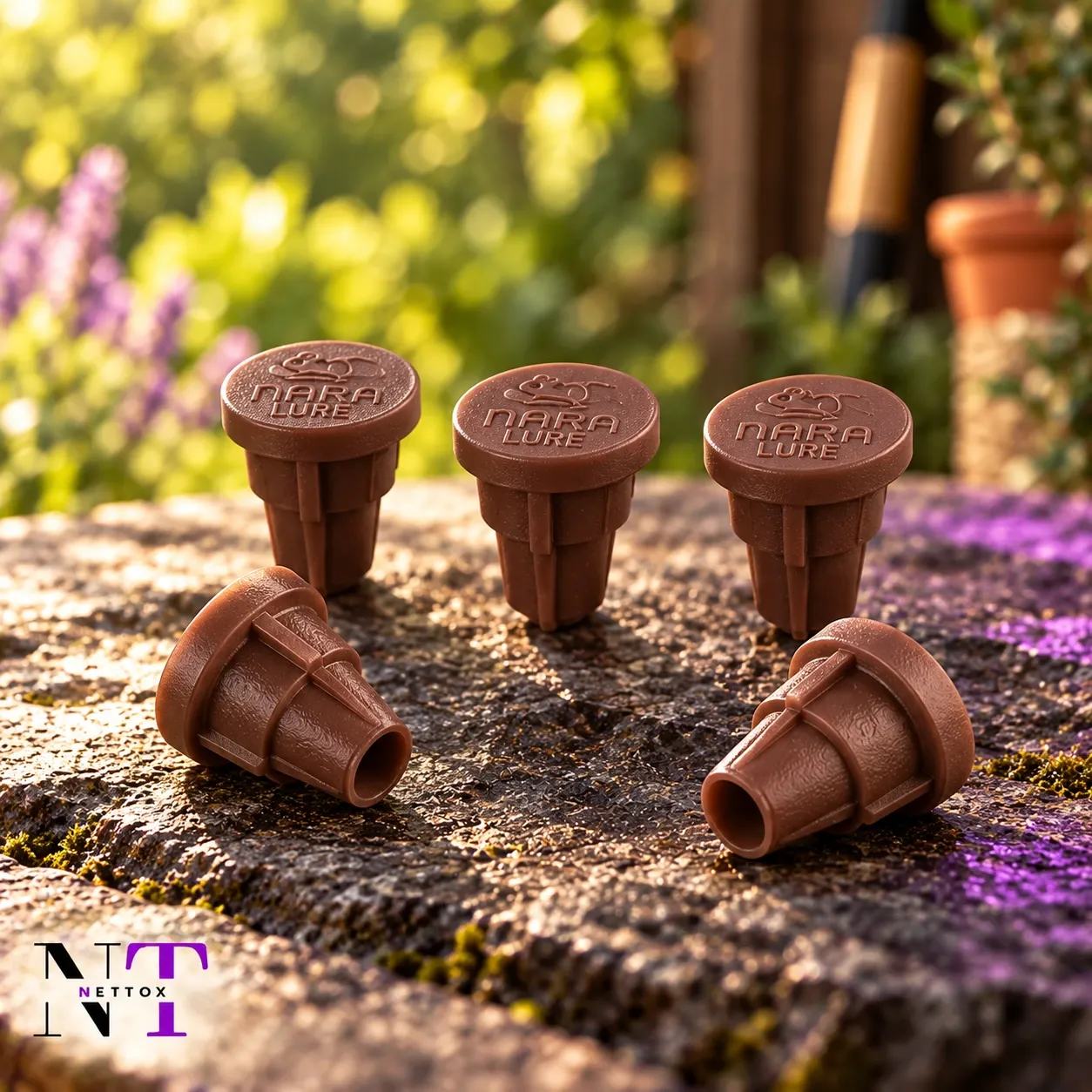Lot de 5 NARA STIC Choco-noisette
