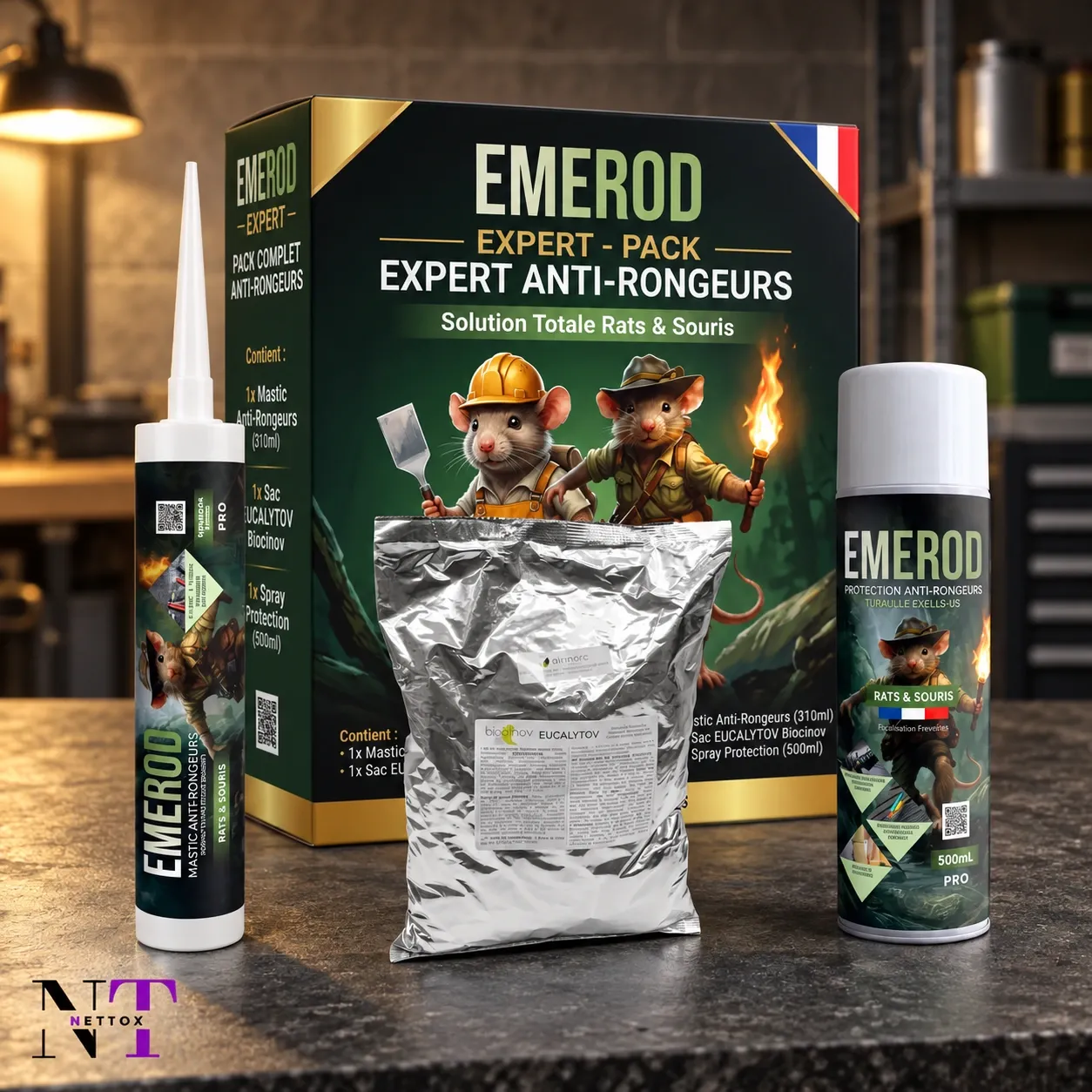 Kit barrière anti-rongeur